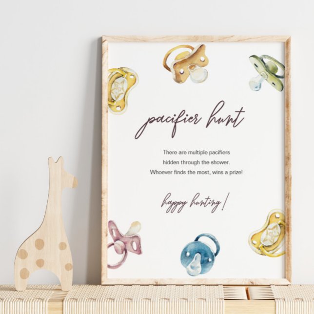 Nappar Hunt Baby Shower-spel Poster (Skapare uppladdad)