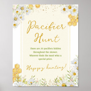 Nappar Hunt Honeybee Mamma to Bee Baby Shower Poster