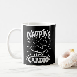 Napping är min enkla, praktiska kardiodesign kaffemugg