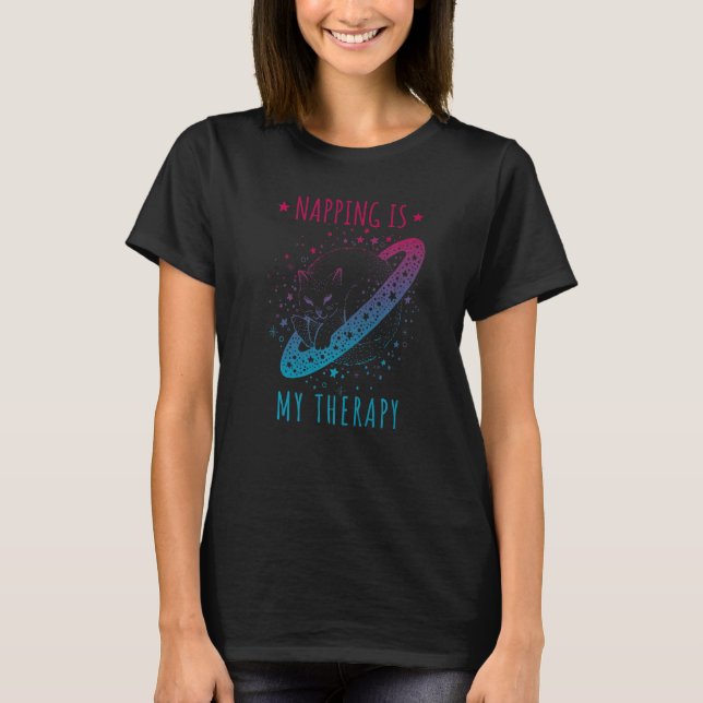 Napping är min terapi som sover drömmande kosmisk  t shirt (Framsida)