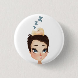 Napping Birdie på en Pixie Knapp