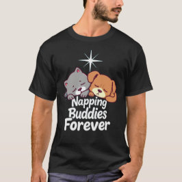 Napping Buddies Forever - t-shirt-design för katt/ T Shirt