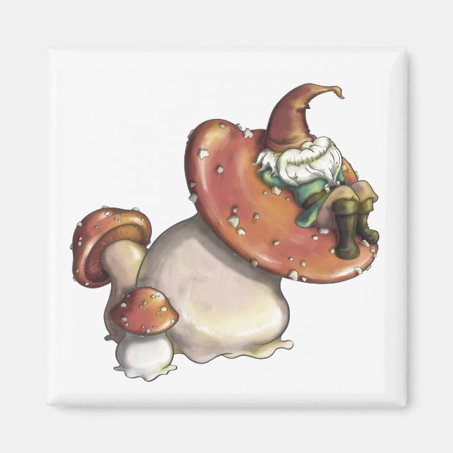 Napping Gnome Magnet (Framsidan)