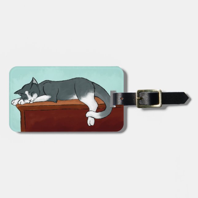 Napping Kattunge Bagagebricka (Horisontell Framsida)