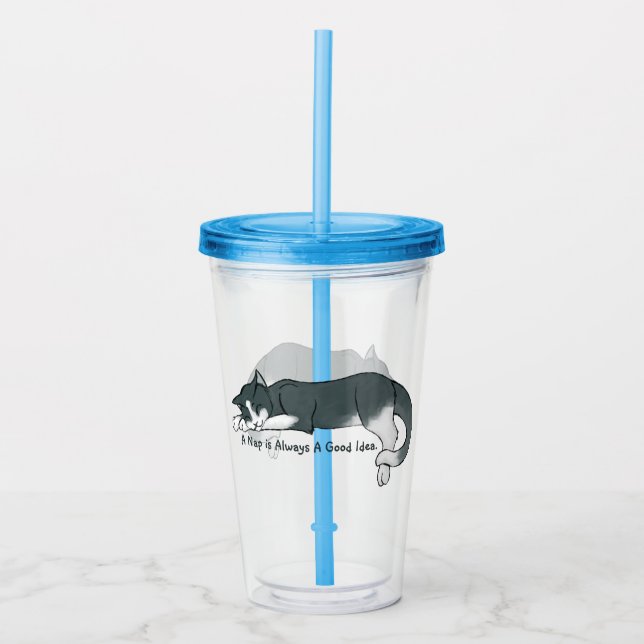 Napping Kattunge Take Away Mugg (Framsida)