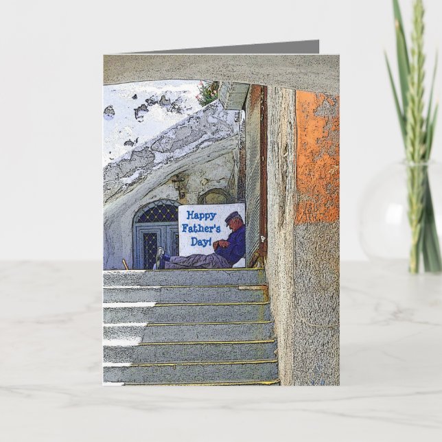 NAPPING MAN/LYCKLIG FARS DAG KORT (Framsida)