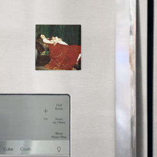 Napping Mor och Child Retro look Magnet