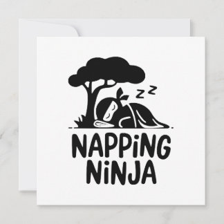 Napping Ninja - Cute Sömnig Ninja Art Funny Ssov
