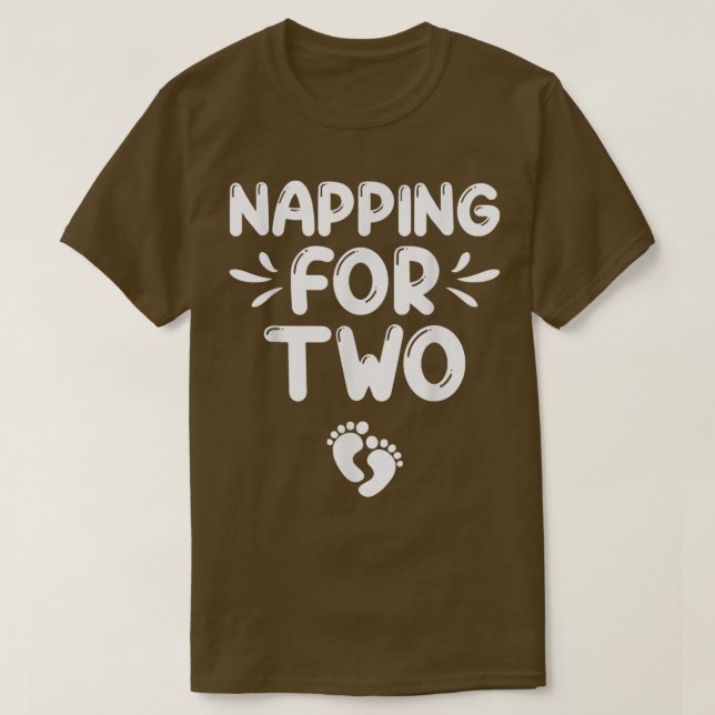 Nappning för två Gravider nya meddelanden T Shirt (Design framsida)
