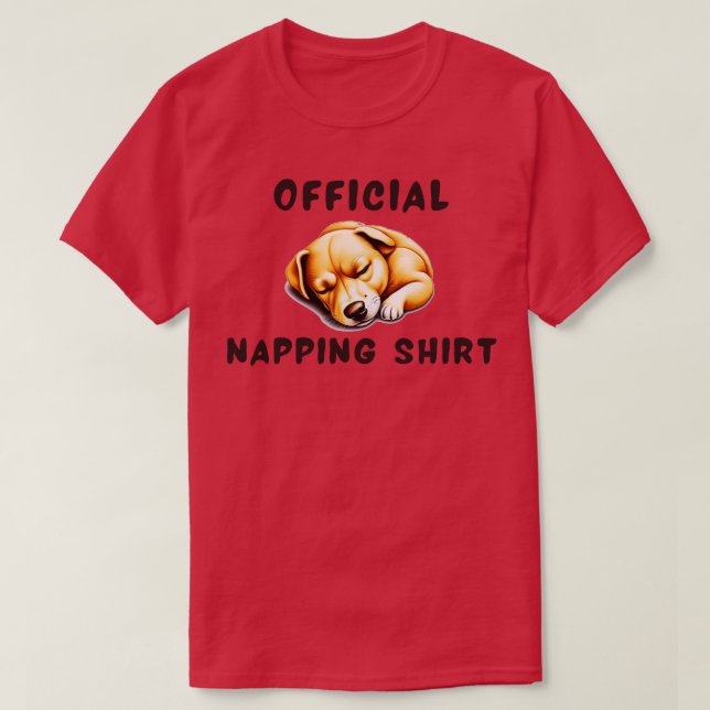 Nappningsskjorta hund t shirt (Design framsida)