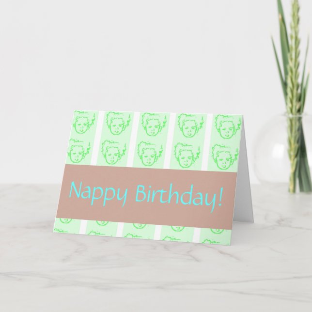 Nappy Birthday! Kort (Framsida)