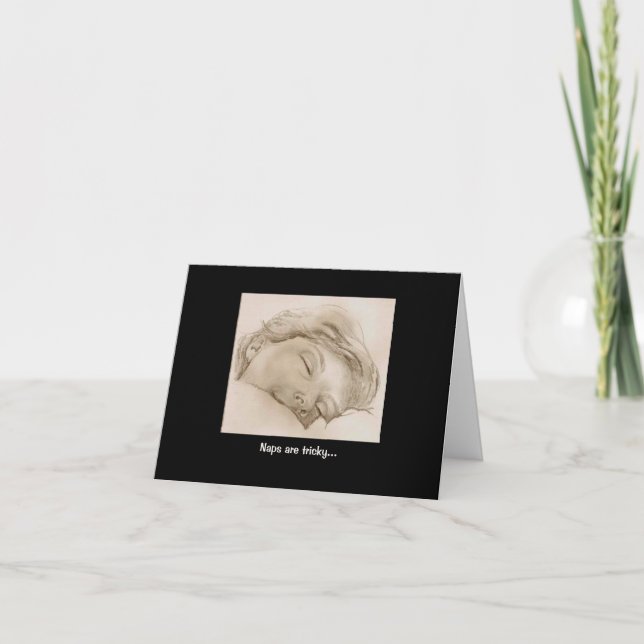 Naps är Tricky Graphite teckning Kort (Framsida)
