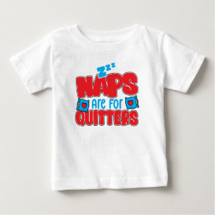 Naps for Quitters Sömnig Kids Funny White T Shirt