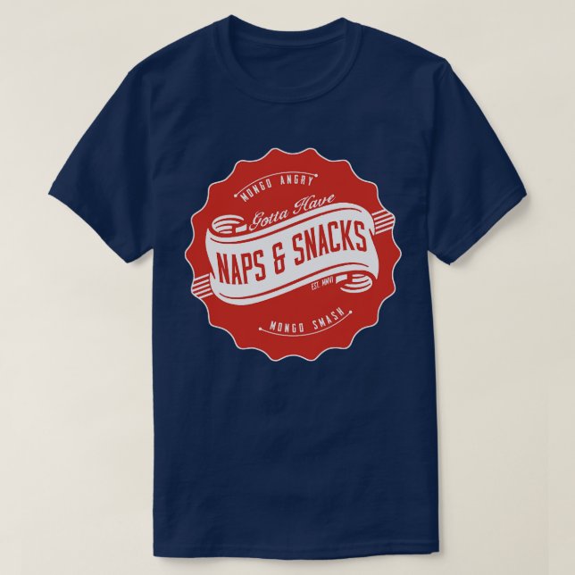 Naps och Snacks T Shirt (Design framsida)
