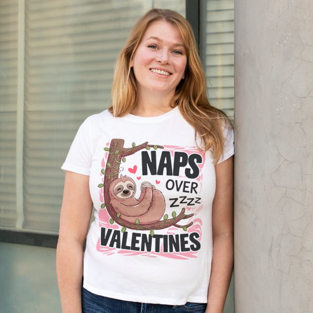 Naps over Valentineser Design T-Shirt (Skapare uppladdad)