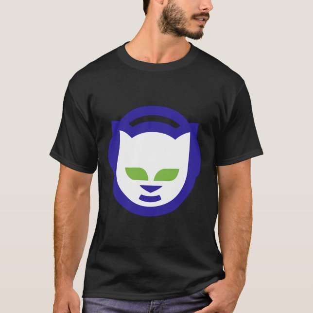 Napster Retro Logo Essential T-Shirt (Framsida)