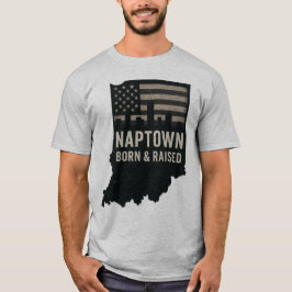 Naptown Indiana Born och Razed Tee