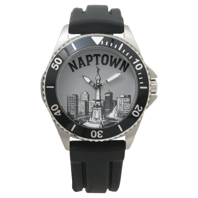 Naptown Indianapolis Indiana Armbandsur (Framsida)