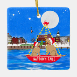 Naptown Tails Paraden av Ljus Julgrannål Julgransprydnad Metall