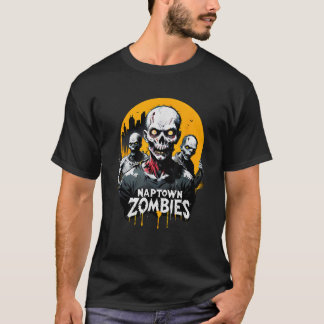 Naptown Zombies Odöda Walking through Indy night T Shirt