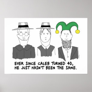 När affisch för Amish vänd 40
