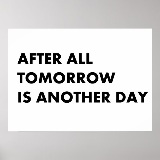 När allt kommer omkring är det en annan dag poster (Framsidan)