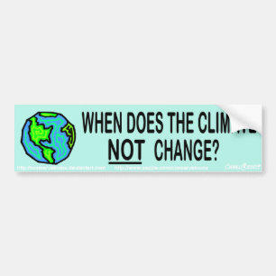 När ändrar klimatet inte? bildekal