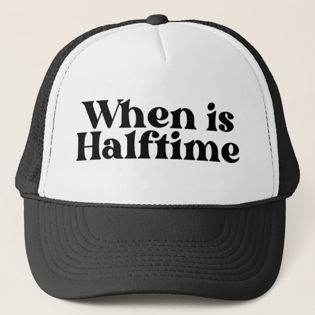 När är Halftime-truckerkepsen, Fotboll Keps (Framsida)