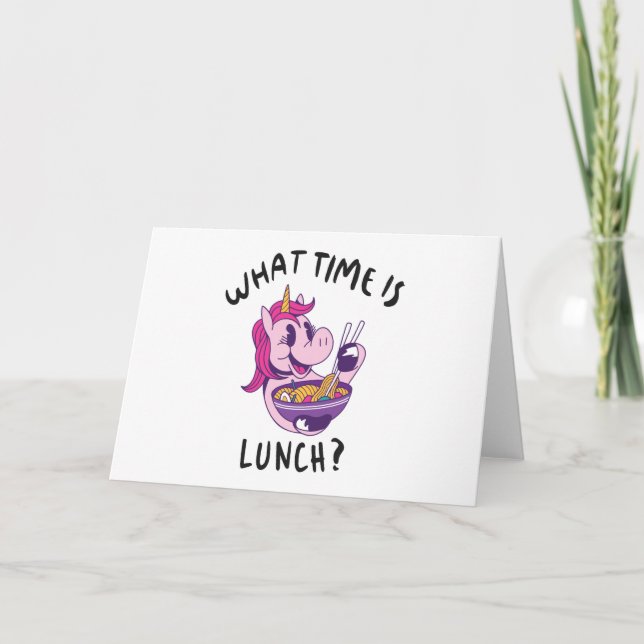 När är lunchen? kort (Framsida)