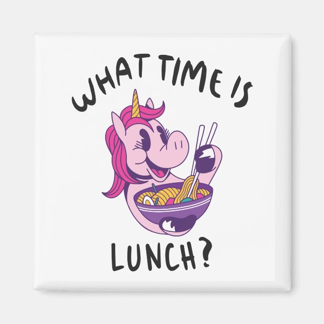 När är lunchen? magnet (Framsidan)