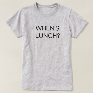 När är lunchskjortan t shirt