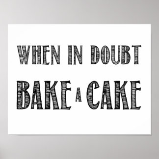 När Bake Poster i Black.