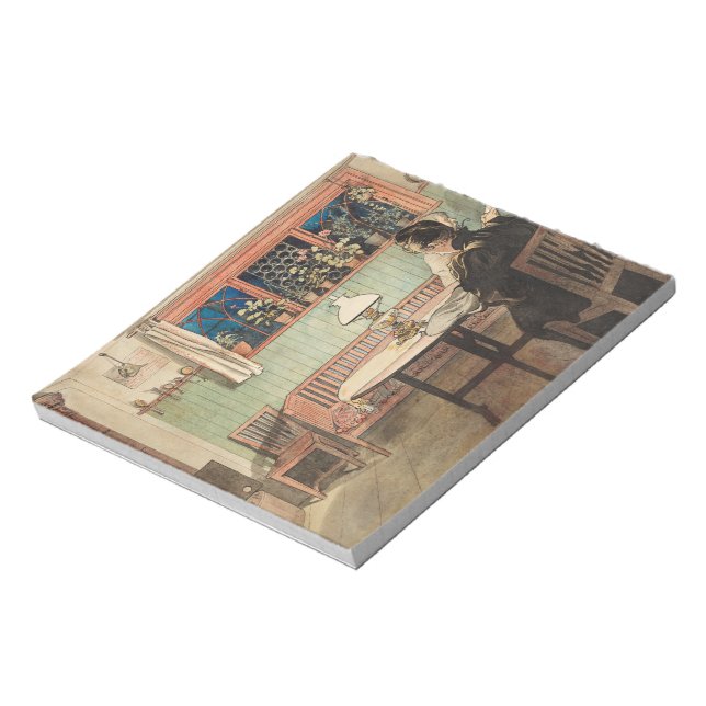 När barnen har Borta till Bed av Larsson Anteckningsblock (Roterad)