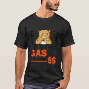 När bensin når 5 Ilsken Katt Bensinpris 3 T Shirt