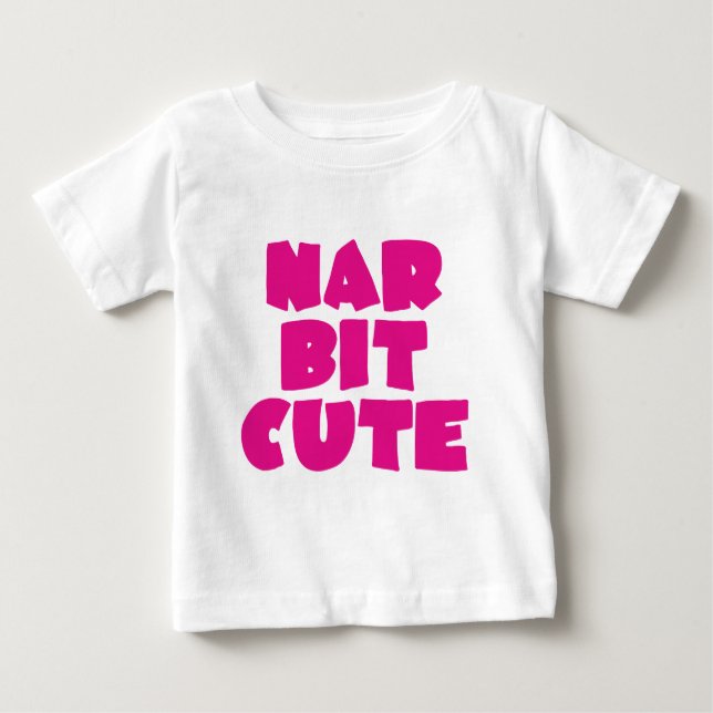 Nar Bit Cute (rosa) T Shirt (Framsida)