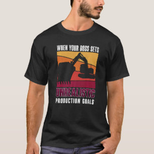 När Chef ställer in anläggningsplatsoperatör EXC T Shirt