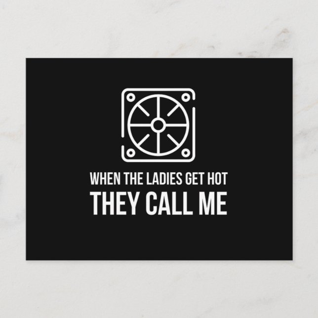 När Dam får Hett kallar de mig De Vykort (Framsida)