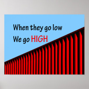 "När de sjunker, går vi högt." Poster