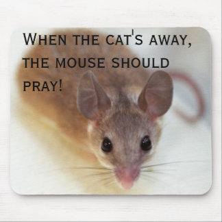 När den away katten - mousepad musmatta