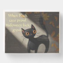När den svarta katten smyger