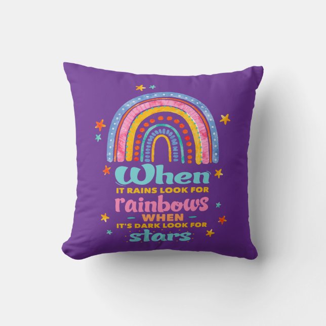 När det blir kvar, sök efter Rainbows Kudde (Framsida)