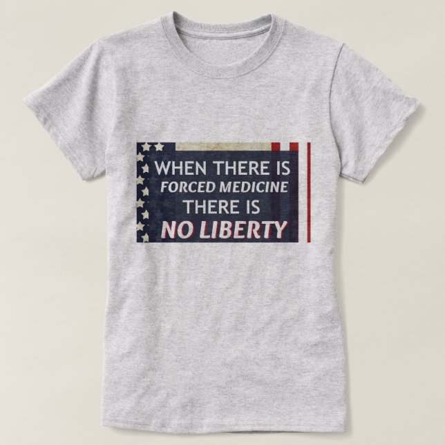 När det finns den tvingade medicinen, finns det t shirt (Design framsida)