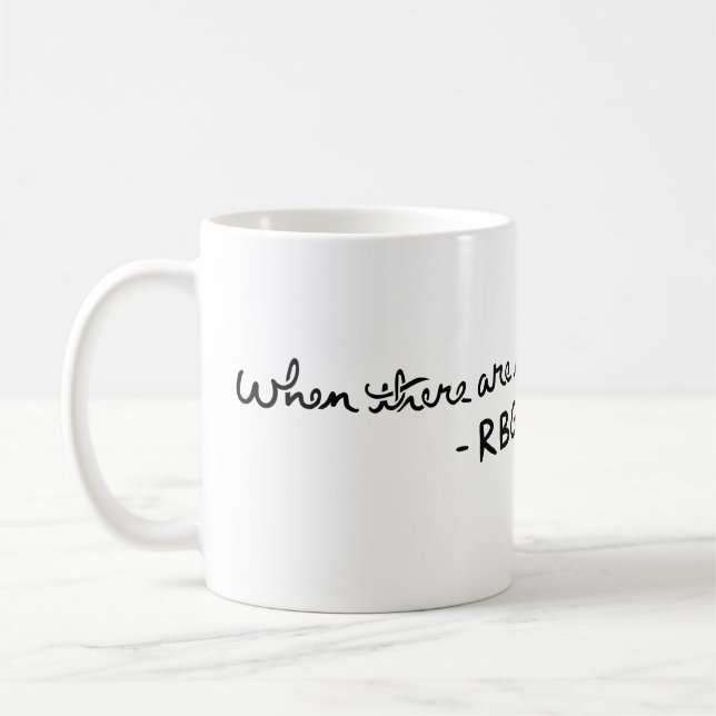När det finns nio - RBG Kaffemugg (Vänster)