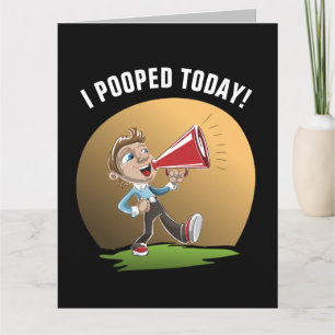 NÄR DET GÄLLER BACKE I BIRTHDAY "POOPED IDAG" KORT