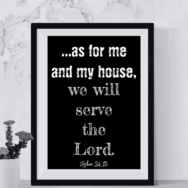 När det gäller mig och mitt hus kommer vi att  Her Poster (As For Me And My House We Will Serve The Lord Poster
)