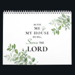 När det gäller mig och mitt hus kommer vi att  Lor Kalender<br><div class="desc">Christian Calendar. "När det gäller mig och mitt hus kommer vi att  Herren."  Multifoto.</div>