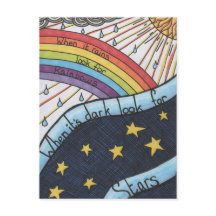 När det regnar letar man efter regnbågar