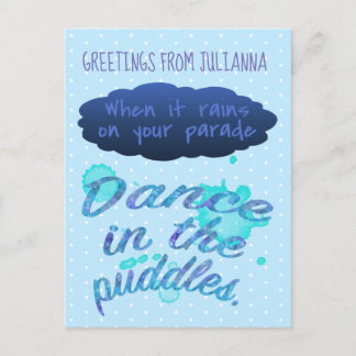 När det väcker uppmuntrande citat vykort