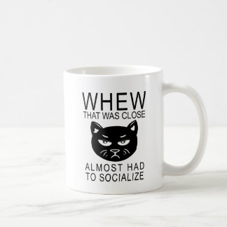 när det var nära att socialisera kaffemugg