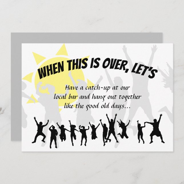 NÄR DETTA ÄR ÖVER LÅT OSS Spara-datum efter låsnin Inbjudningar (Fram/baksida)